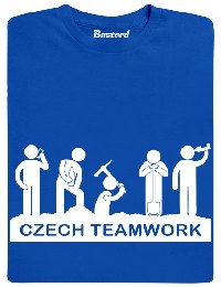 Obrázek hračky Czech teamwork modré tričko