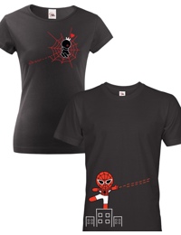 Obrázek hračky Párová trička s marvel hrdinou spider manem. trička pro zamilované.