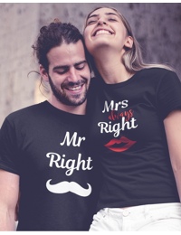 Obrázek hračky Párová trika mr right a mrs always right